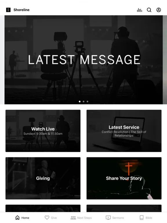 Shoreline Church App iPad 应用截图