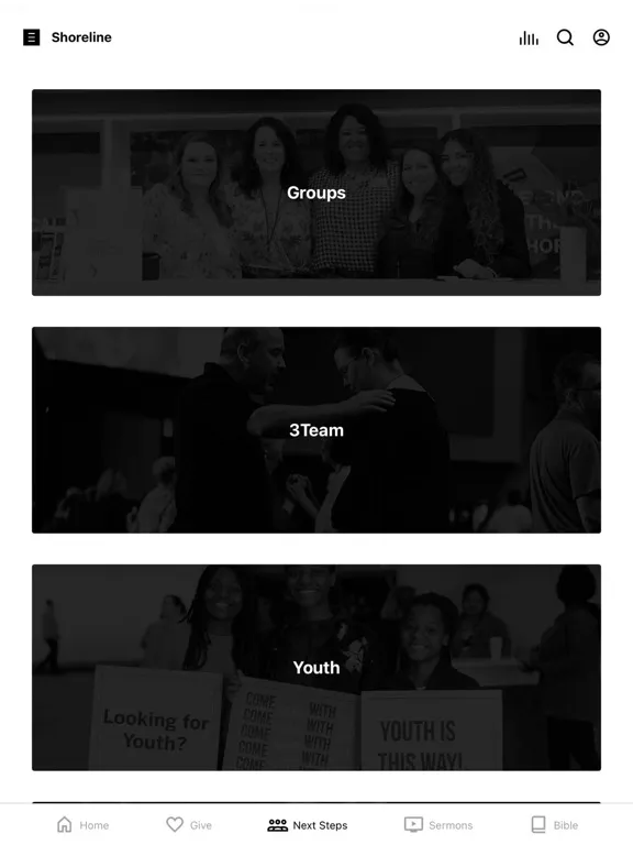 Shoreline Church App iPad 应用截图