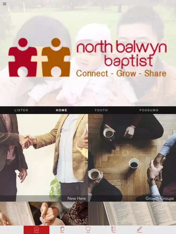 Ảnh chụp màn hình của NBB Church iPad 