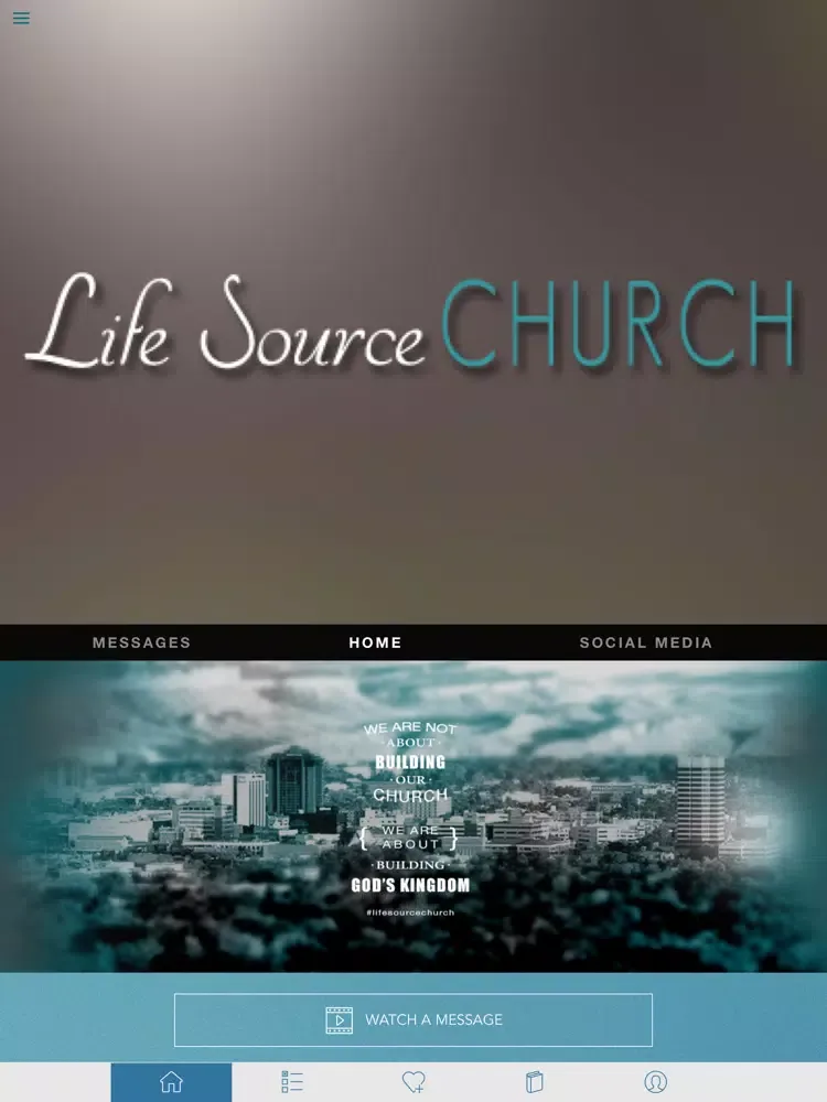 Capturas de tela do Life Source Church iPad 
