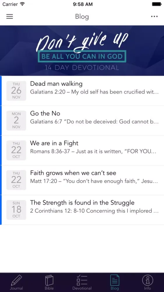 تصاویر Don't Give Up! Devotional