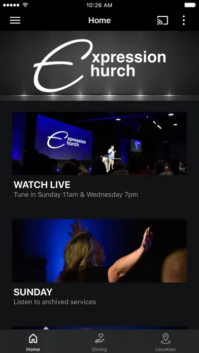 Expression Church App Ekran Görüntüleri