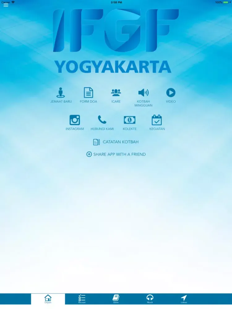 IFGF Yogyakarta iPad  سکرین شاٹس