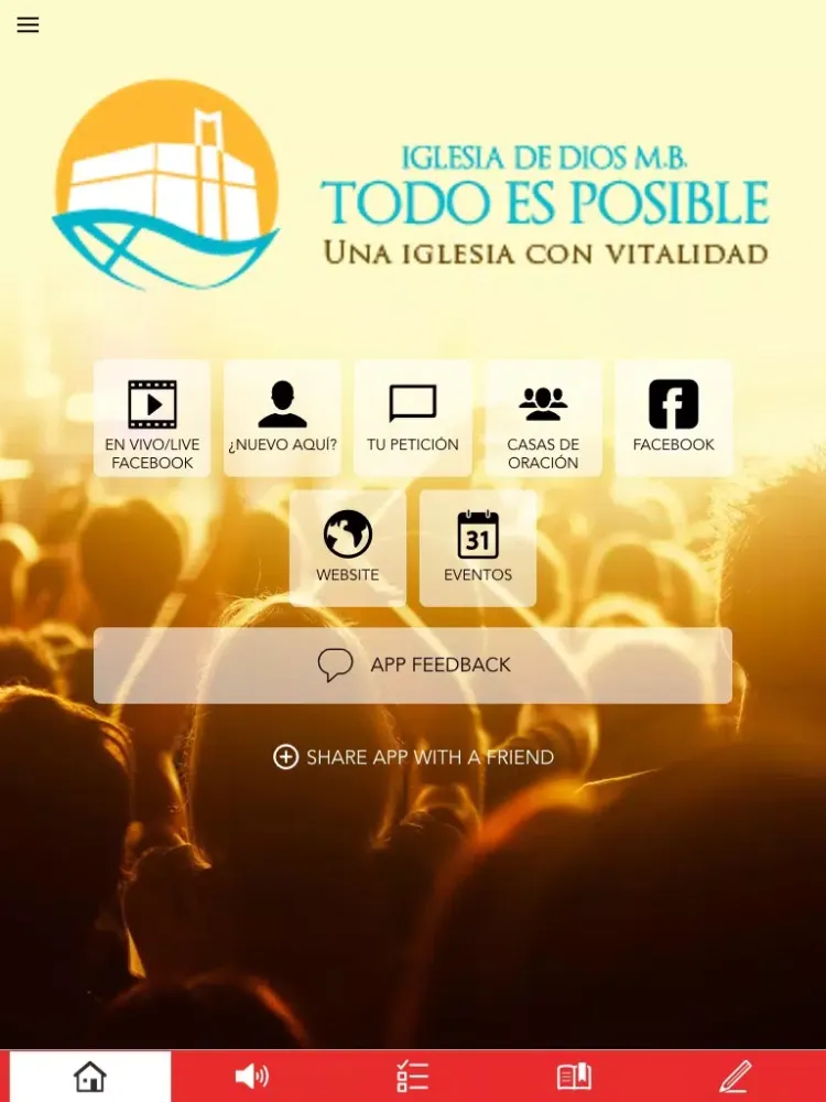 Iglesia Todo es Posible iPad  Ekran Görüntüleri