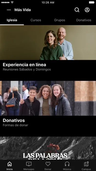 Más Vida app Ekran Görüntüleri