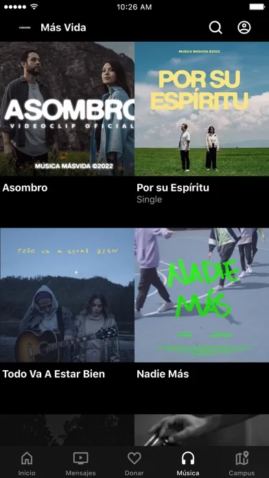 Más Vida app Ekran Görüntüleri