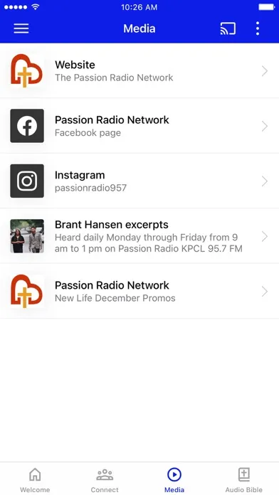 Screenshot di Passion Radio Network Player