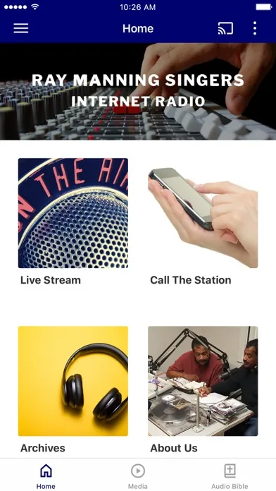 Ảnh chụp màn hình của Ray Manning Singers Radio
