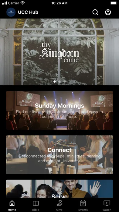 UCC Hub 스크린샷