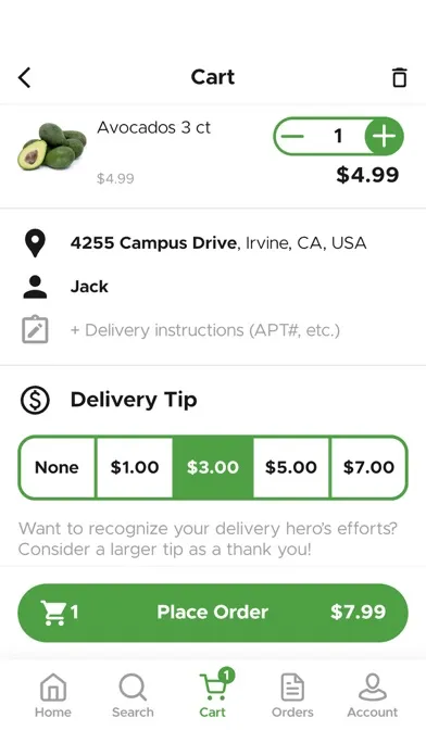 Ảnh chụp màn hình của JustGo - Fast Grocery Delivery