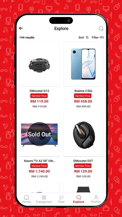 Capturas de tela do GoGo Mall