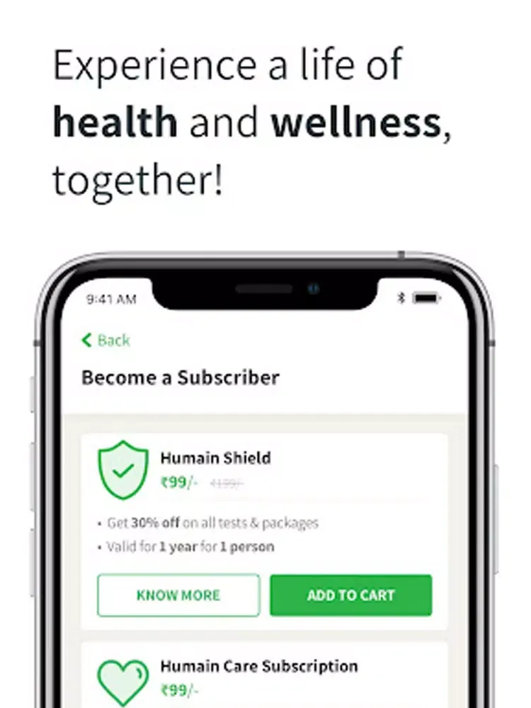 Humain Health iPad  Screenshots