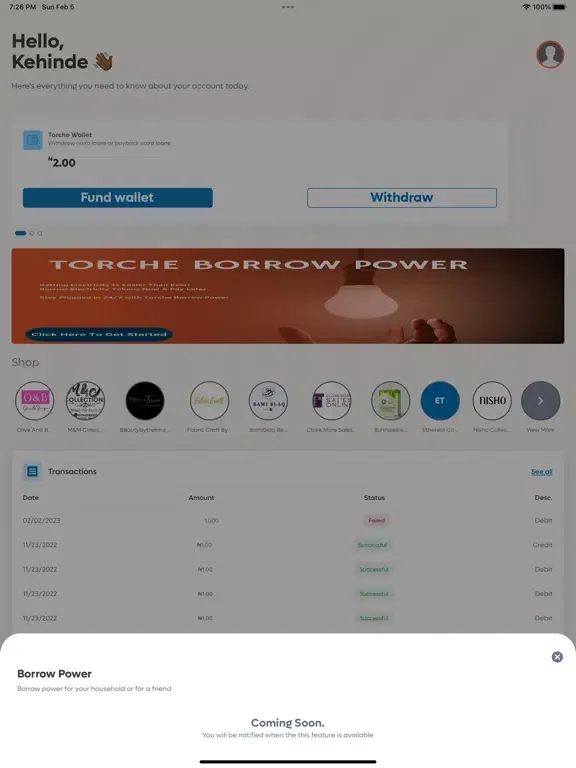 Torche: Future of Credit iPad 应用截图
