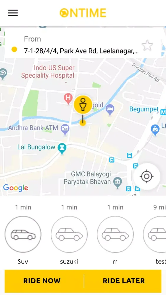 Tangkapan skrin Ontime Customer