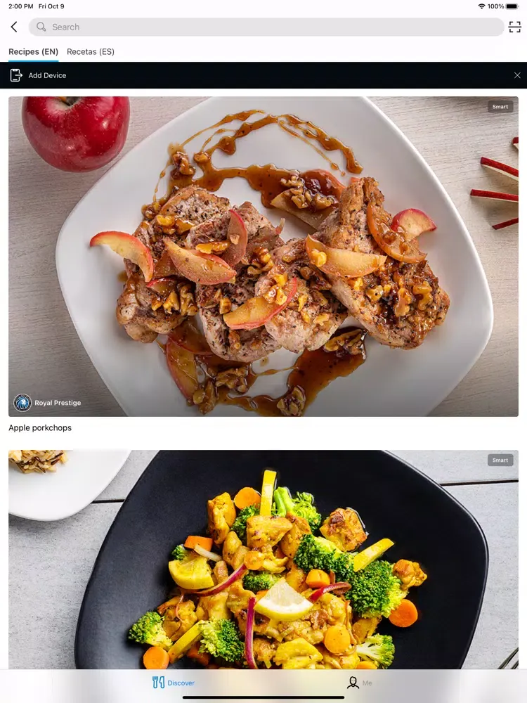 Royal Prestige Chef App iPad  Screenshots