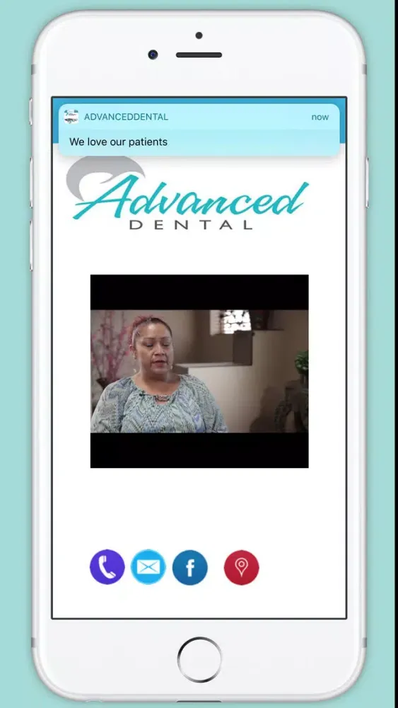 Tangkapan skrin Advanced Dental