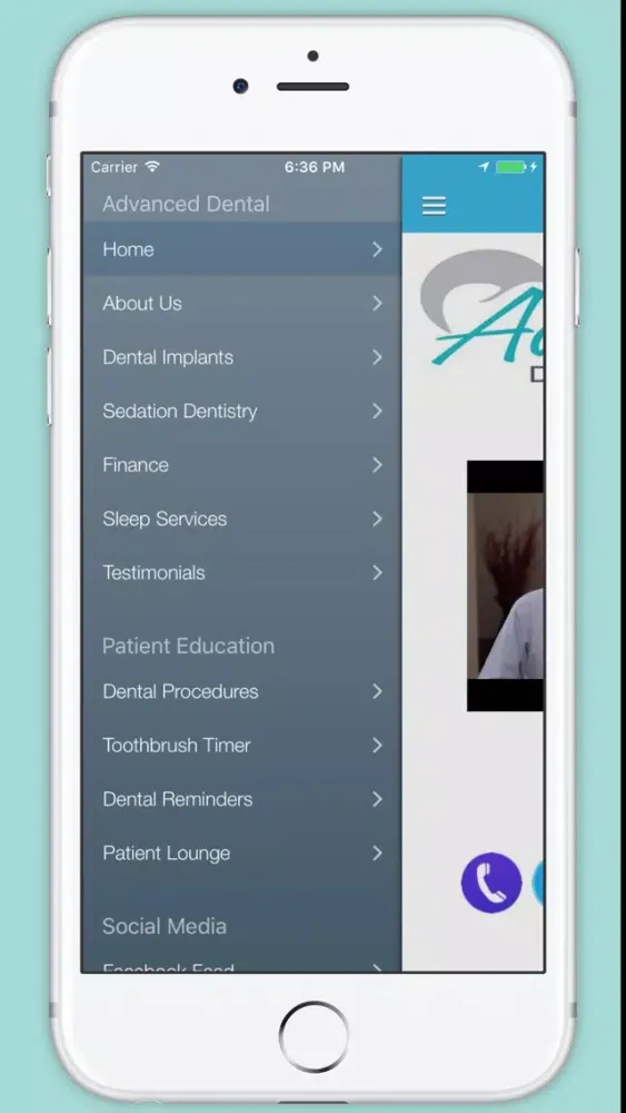 Tangkapan skrin Advanced Dental