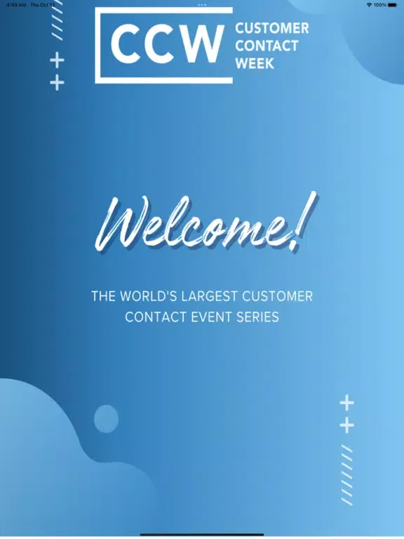 Customer Contact Week iPad  স্ক্রিনশট