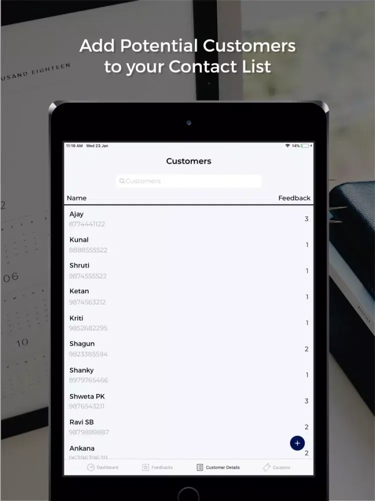 Customer Survey App iPad 應用截圖