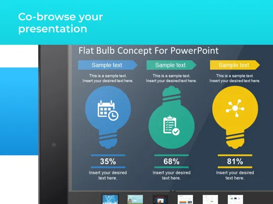Capturas de tela do CT Presenter iPad 