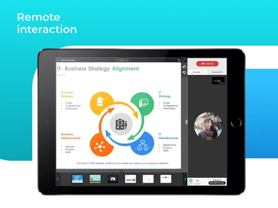 Capturas de tela do CT Presenter iPad 
