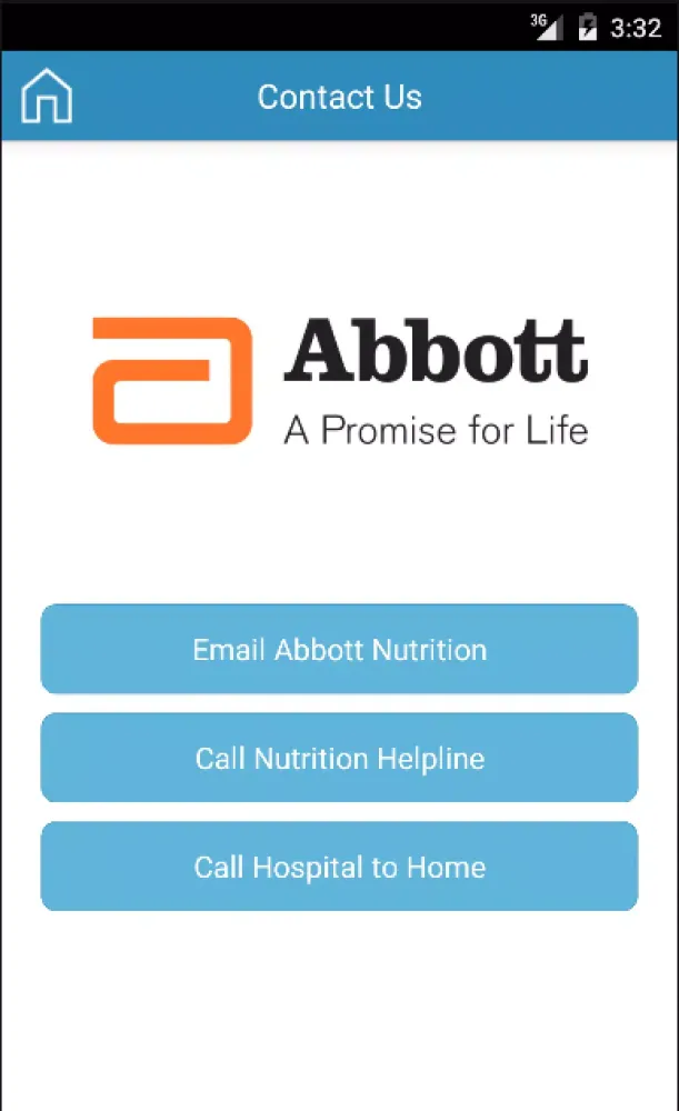 Ảnh chụp màn hình của Abbott Nutrition HCP App