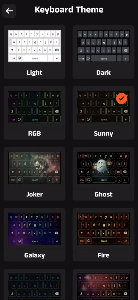 Stylish Custom Keyboard Screenshots