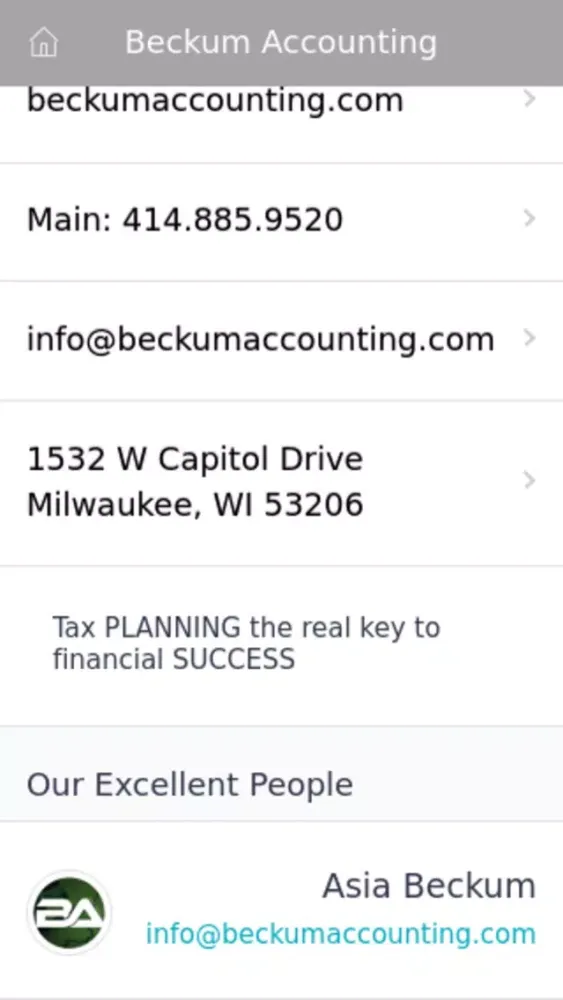 Captures d'écran de Beckum Accounting Tax
