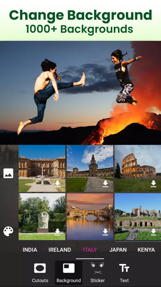 Capturas de tela do Cut & Paste Photo Editor