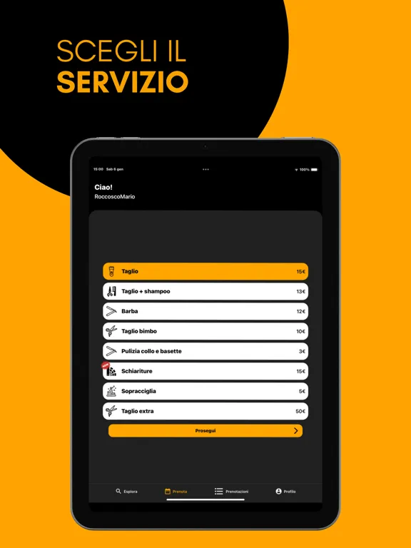 La Barberia di Via Trinacia iPad  স্ক্রিনশট