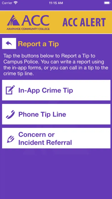 ACC ALERT - Arapahoe Screenshots