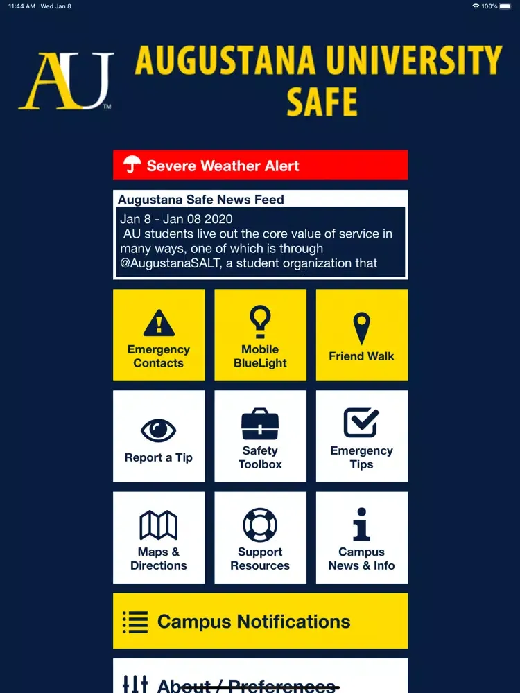Augustana Safe iPad  স্ক্রিনশট
