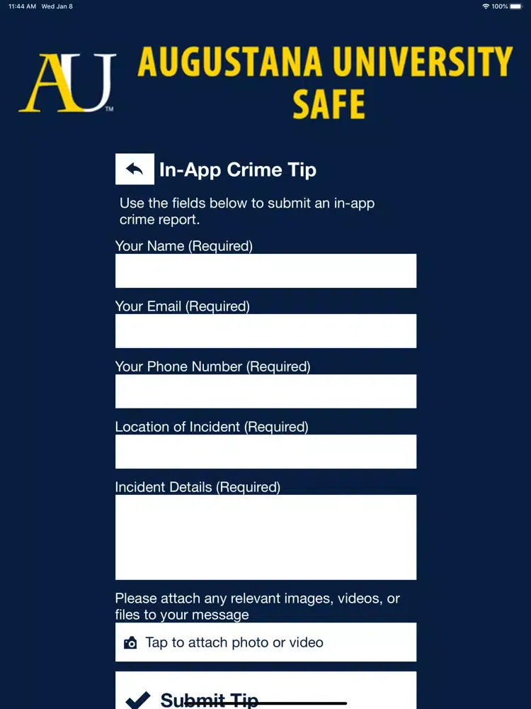 Augustana Safe iPad  স্ক্রিনশট