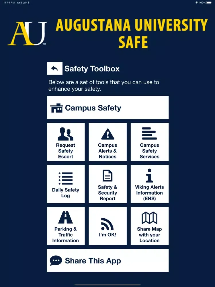 Augustana Safe iPad  স্ক্রিনশট