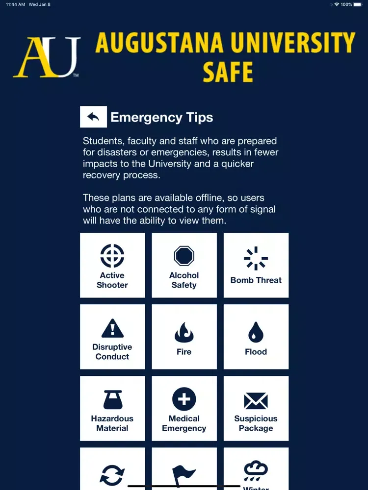 Augustana Safe iPad  স্ক্রিনশট