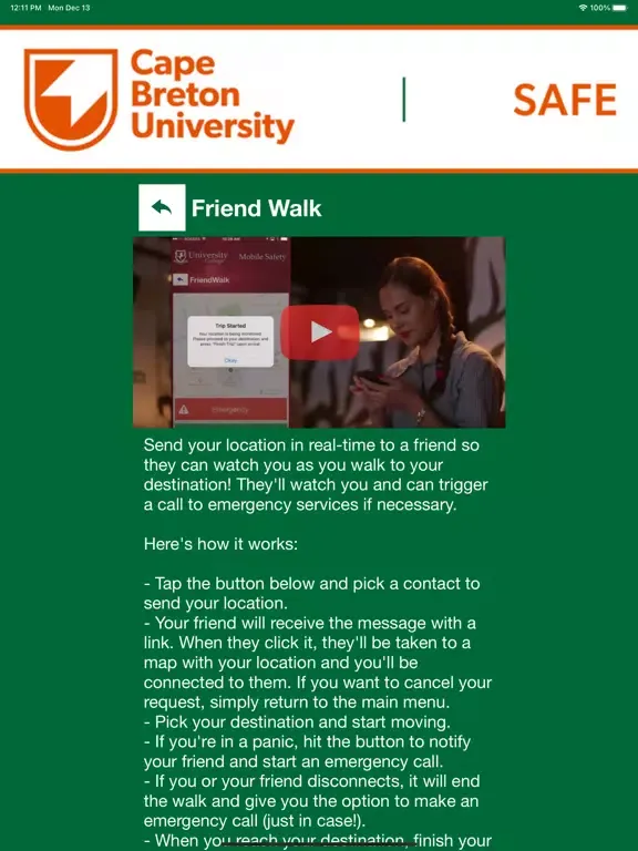 CBU SAFE iPad  স্ক্রিনশট
