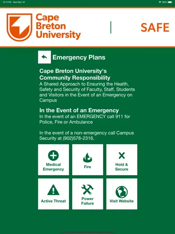 CBU SAFE iPad  স্ক্রিনশট