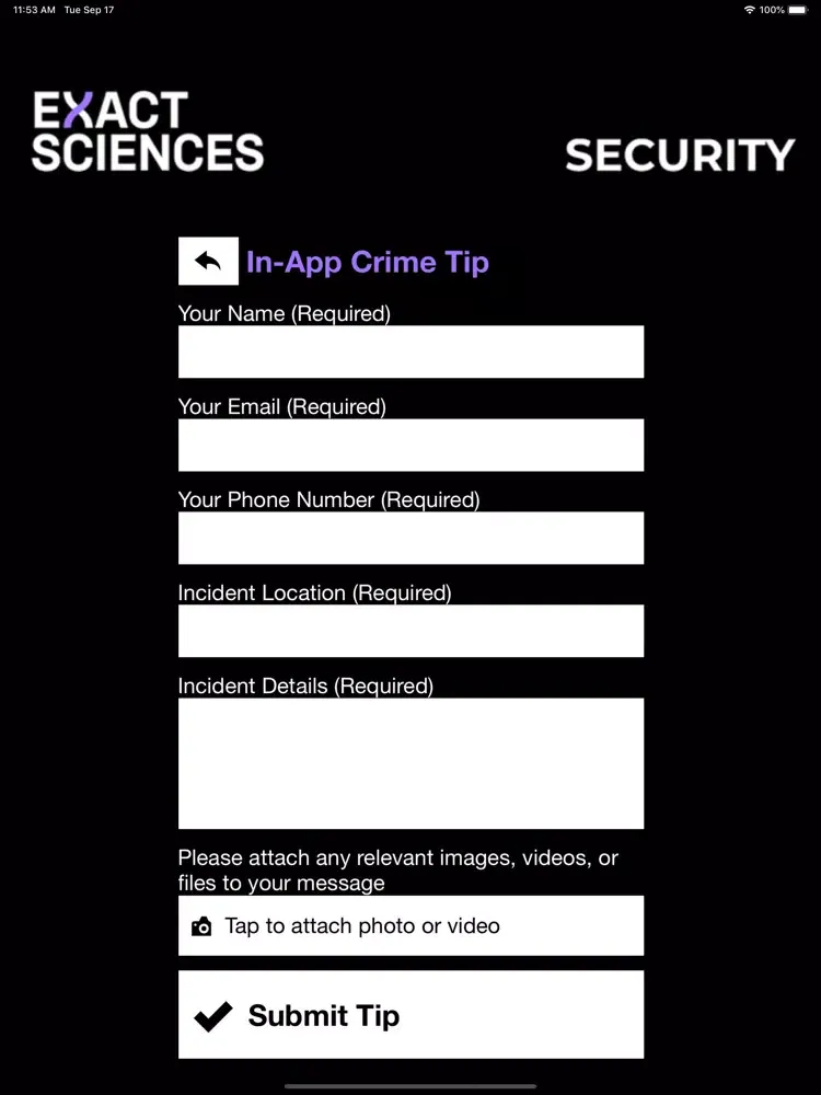 Exact Security iPad  স্ক্রিনশট