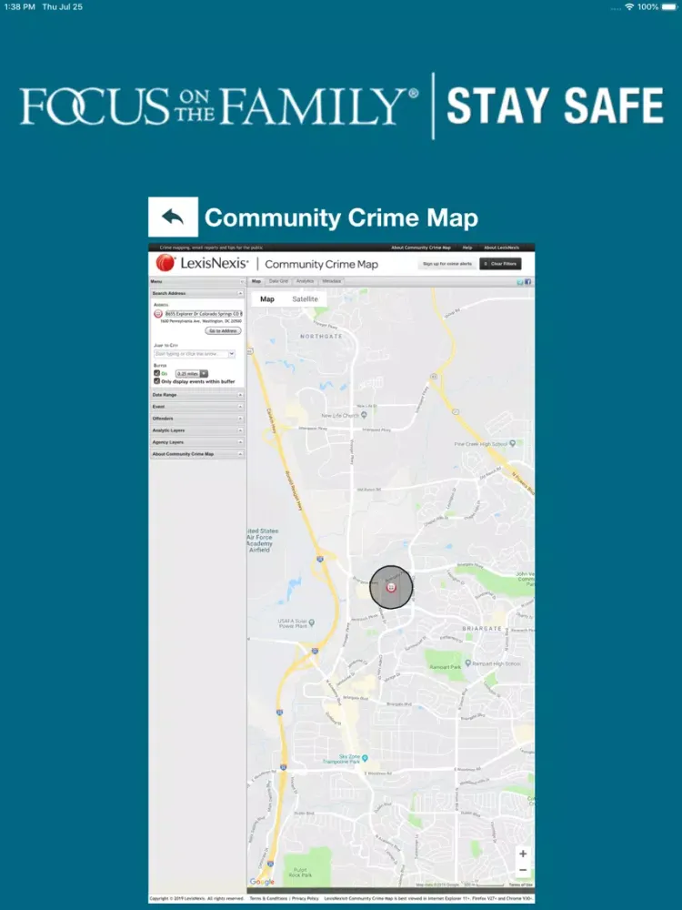 Zrzuty ekranu Stay Safe - FOTF iPad 