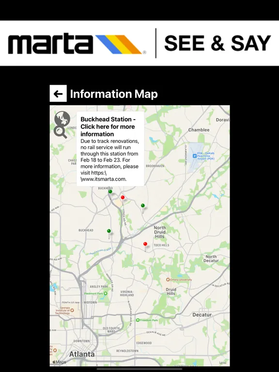 ภาพหน้าจอของ MARTA See & Say 2.0 iPad 