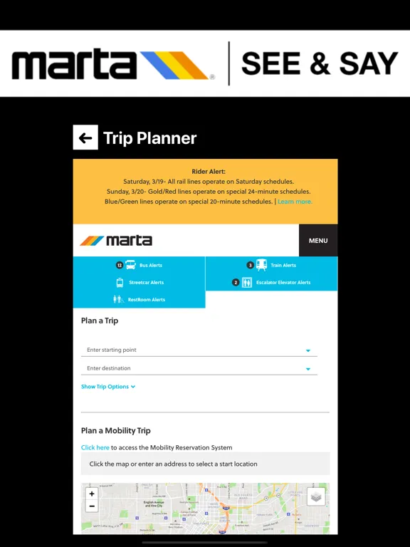 ภาพหน้าจอของ MARTA See & Say 2.0 iPad 