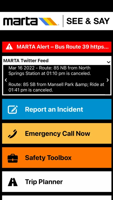 ภาพหน้าจอของ MARTA See & Say 2.0