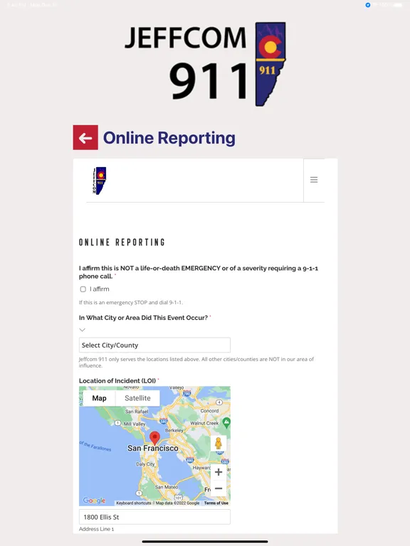 Jeffcom 911 iPad 應用截圖