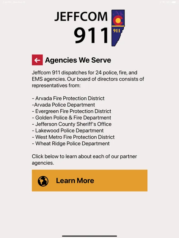 Jeffcom 911 iPad 應用截圖
