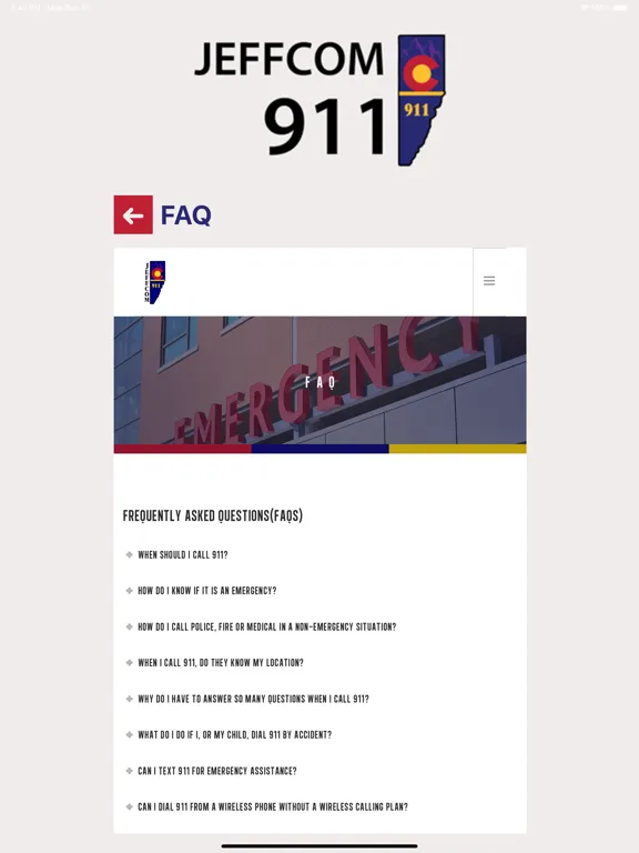 Jeffcom 911 iPad 應用截圖