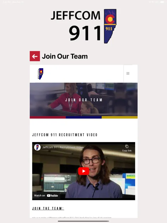 Jeffcom 911 iPad 應用截圖
