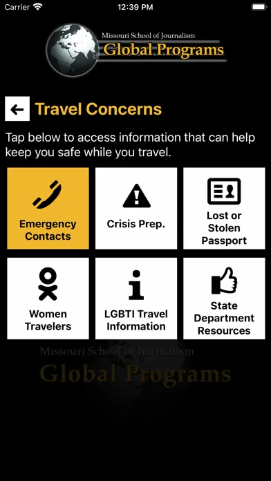 TravelSafe - Global Programs Screenshots