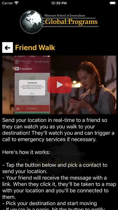 TravelSafe - Global Programs Screenshots