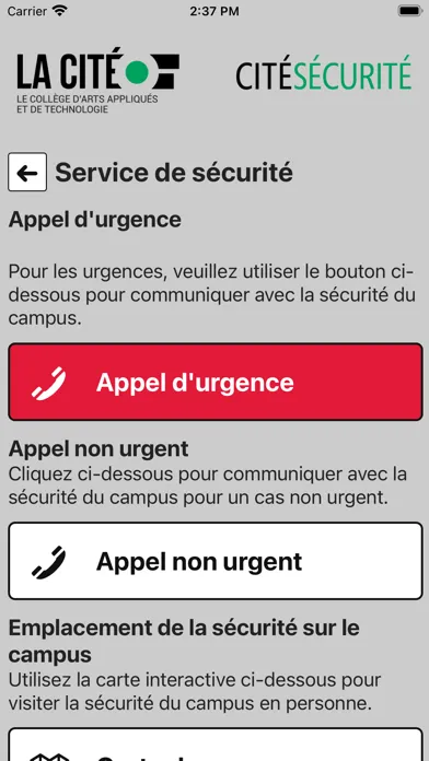 Captures d'écran de Cité Sécurité