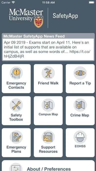 Capturas de pantalla de McMaster SafetyApp